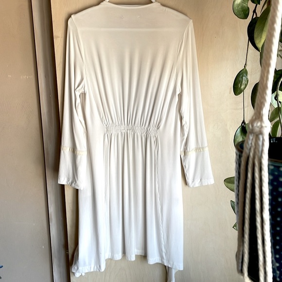 ELAINE KIM Rainsi Jersey Jacket in White. Sz: M - Picture 9 of 9